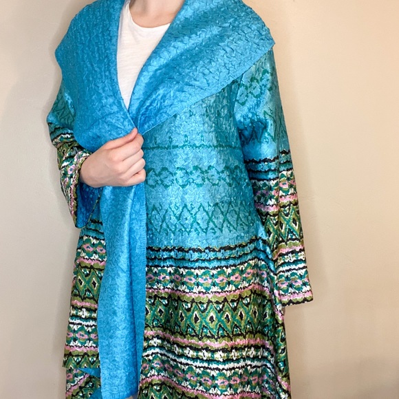 Multi Color Cardigan Shawl - Picture 3 of 6